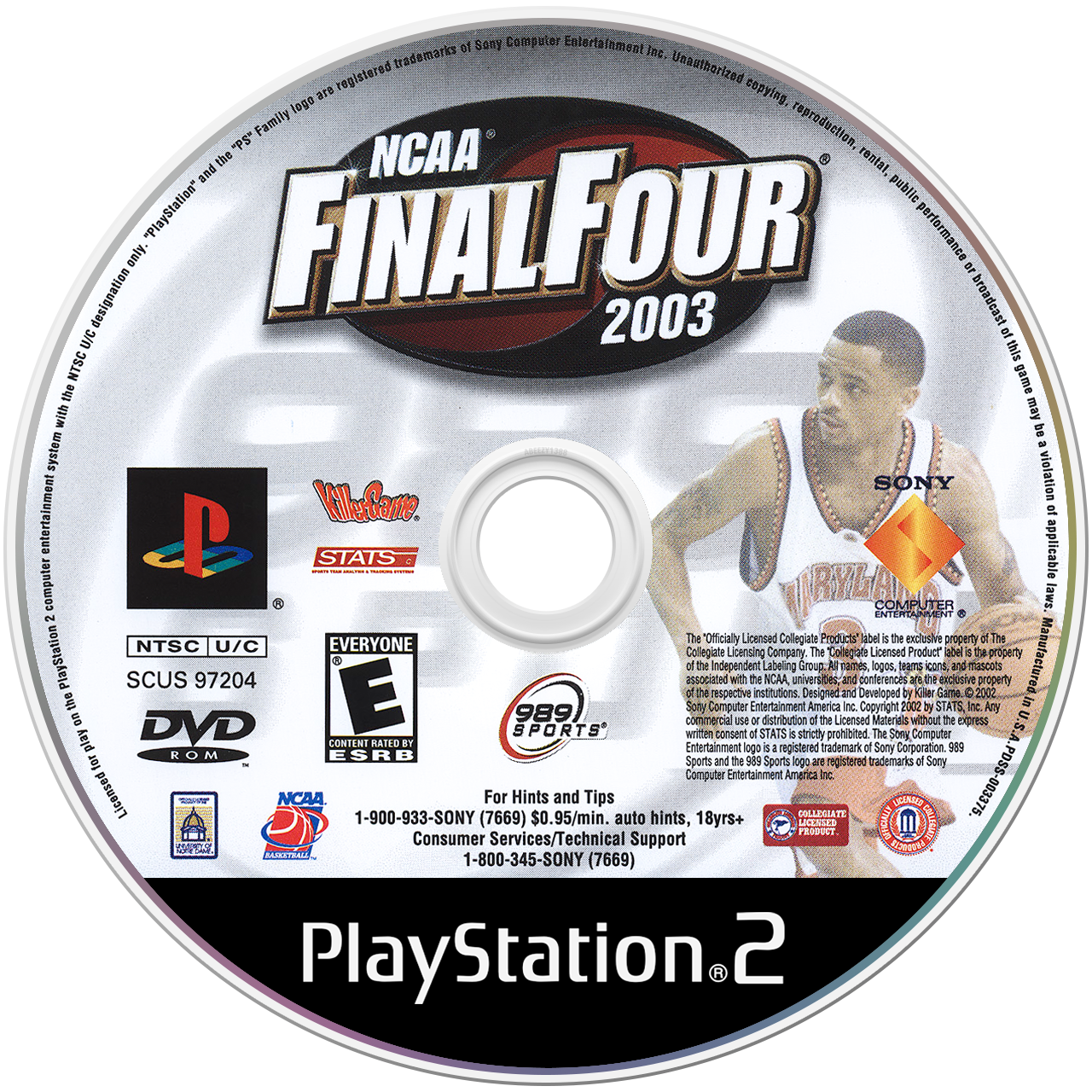NCAA Final Four 2003 media 4 for Playstation 2